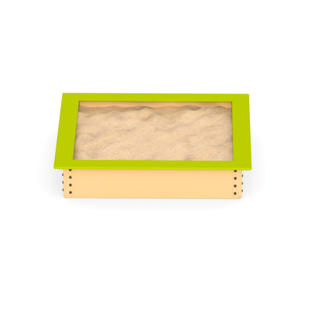 Песочница 1,5х1,5 Романа 109.02.00 (зеленый/бежевый) (бетонирование)