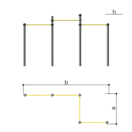 Комплекс турников Романа 501.47.01