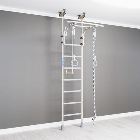 Домашний спортивный комплекс «Шведская стенка ROMANA R5 Kometa» (белый прованс/серый)