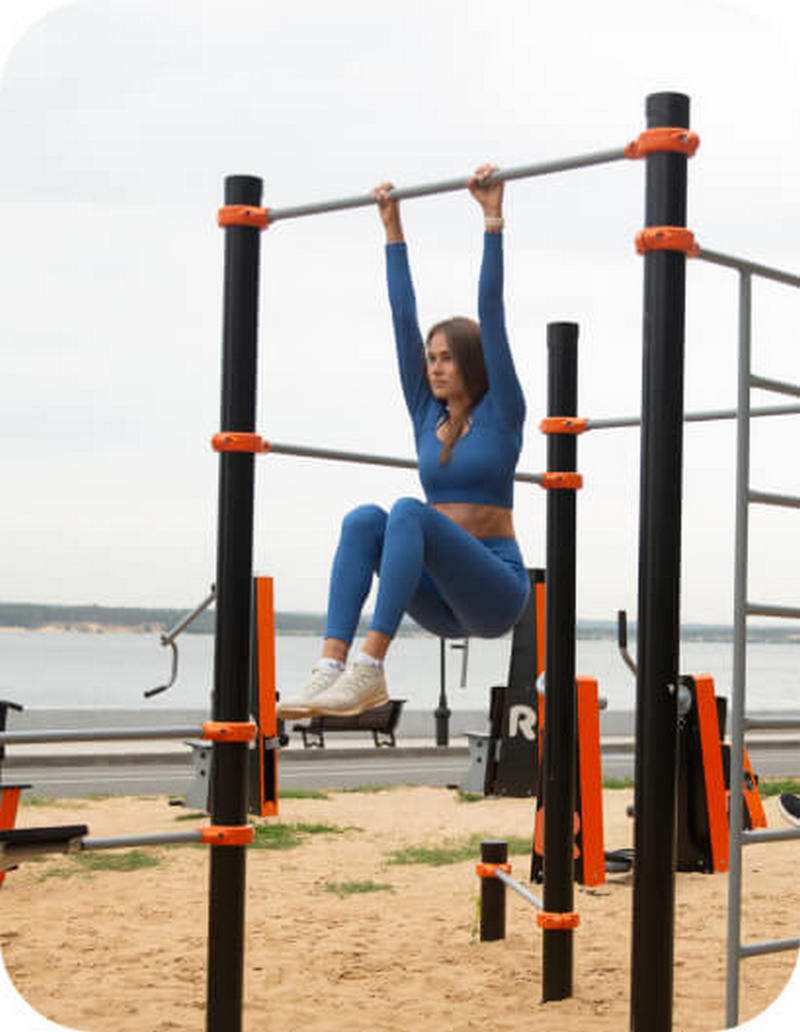 Подъём ног в висе динамический Подъём ног в висе динамический