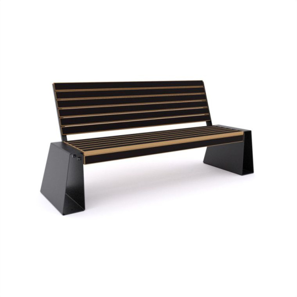 Скамья "Гранит" без подлокотников 20 (фанера)