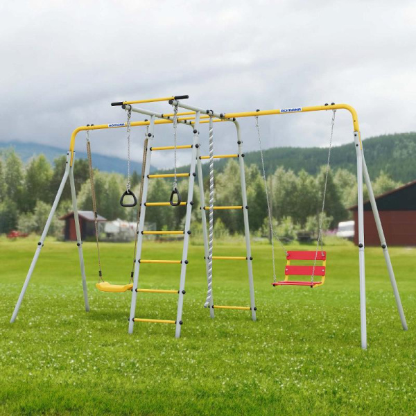 Детский спортивный комплекс для Дачи Romana Лесная поляна-3-PRO (Комплект №10)