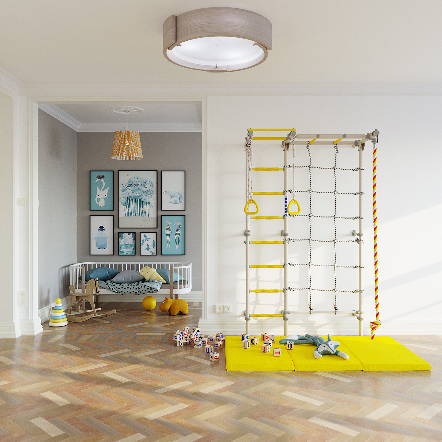 Выбор домашнего спорткомплекса - пристенная шведская стенка в Волгограде фото от компании ВИНКО. Интернет-магазин➥i-fun.ru