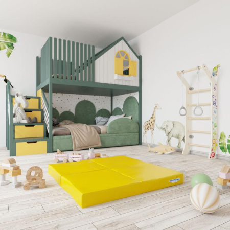 Мат (мягкий щит) Romana 1000*1000*100, в 4 сложения