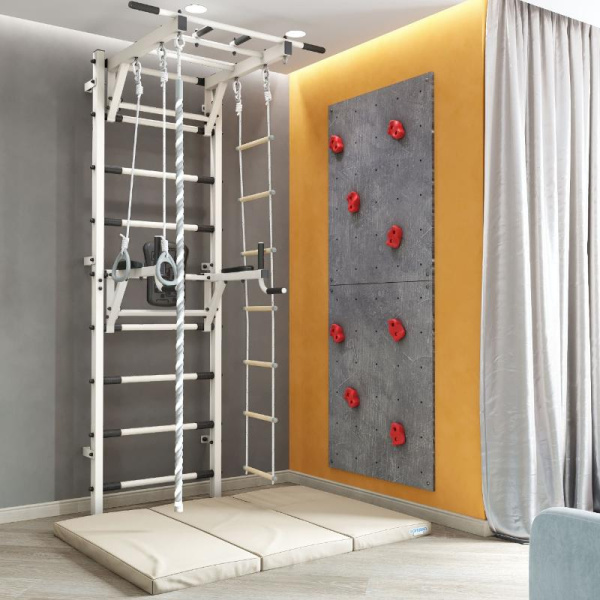 Брусья на домашний спортивный комплекс усиленный+ (белый муар)