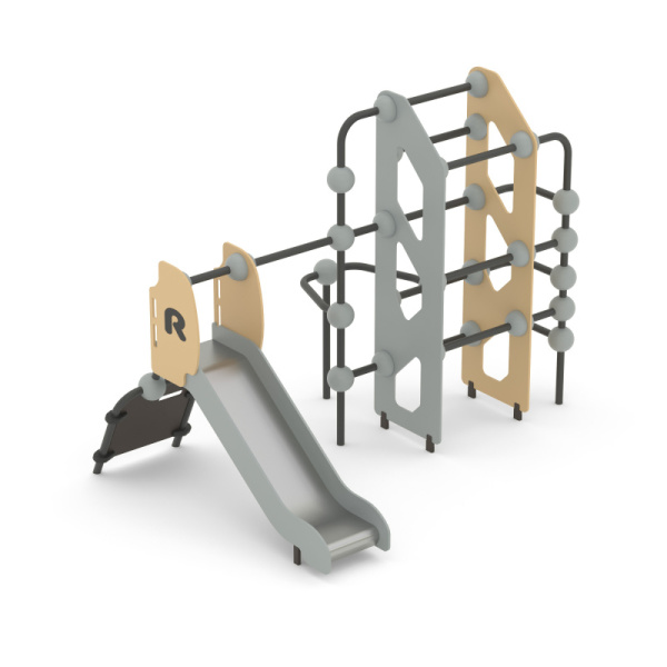 Игровой комплекс Romana 057.22.00 (бежевый/серый) (бетонирование)