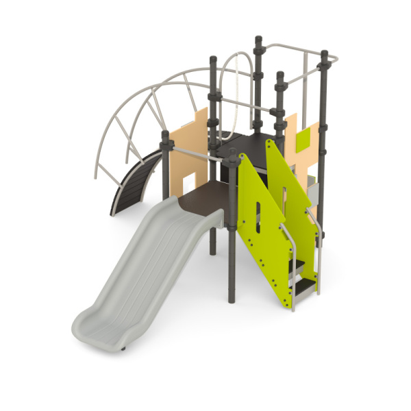 Игровой комплекс 101.113.00 (зеленый/бежевый) (бетонирование)