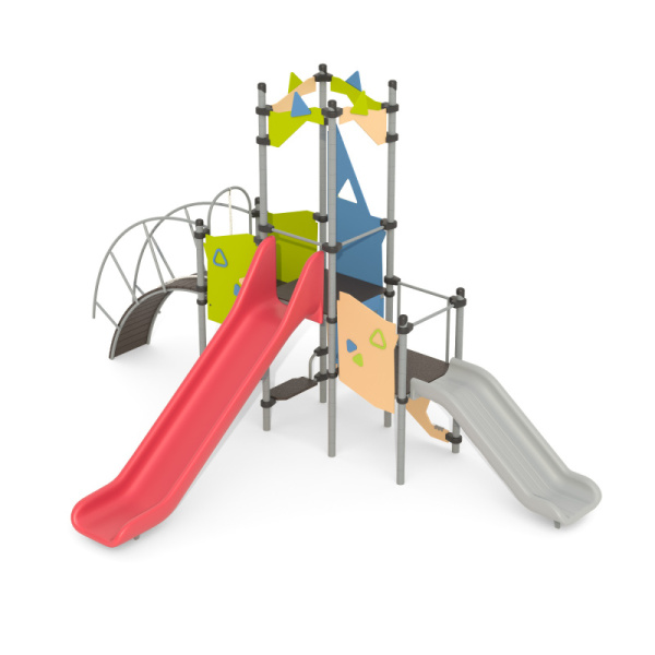 Игровой комплекс 101.116.00 (красный/синий/зеленый/бежевый)