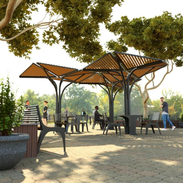 Скамья "Кипарис" 20