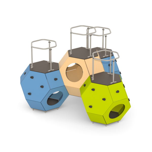 Игровой модуль Романа 115.18.00 (зеленый/синий/бежевый) (бетонирование)