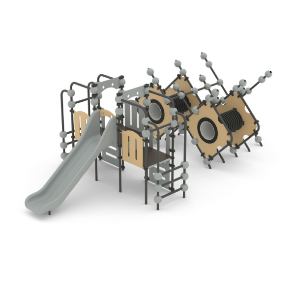 Игровой комплекс Romana 057.43.00 (бежевый/серый) (бетонирование)