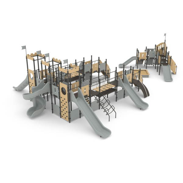 Игровой комплекс "Корабль" Романа 101.51.00 (бежевый/серый) (бетонирование)