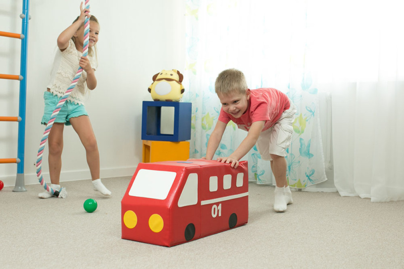 Контурная мягкая игрушка Romana «Пожарная машина» в Волгограде ВИНКО Контурная мягкая игрушка Romana «Пожарная машина» в Волгограде ВИНКО