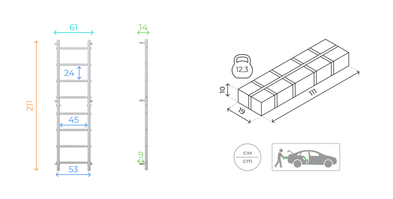 Домашний спортивный комплекс «Шведская стенка ROMANA S11» в Волгограде ВИНКО