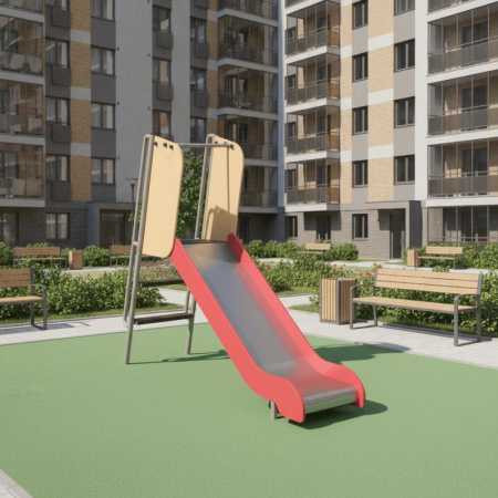 Горка h950, скат нержавейка Романа 110.22.00