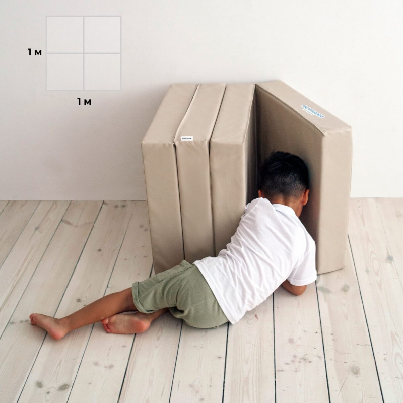 Мат (мягкий щит) Romana 1000*1000*100, в 4 сложения в Волгограде ВИНКО