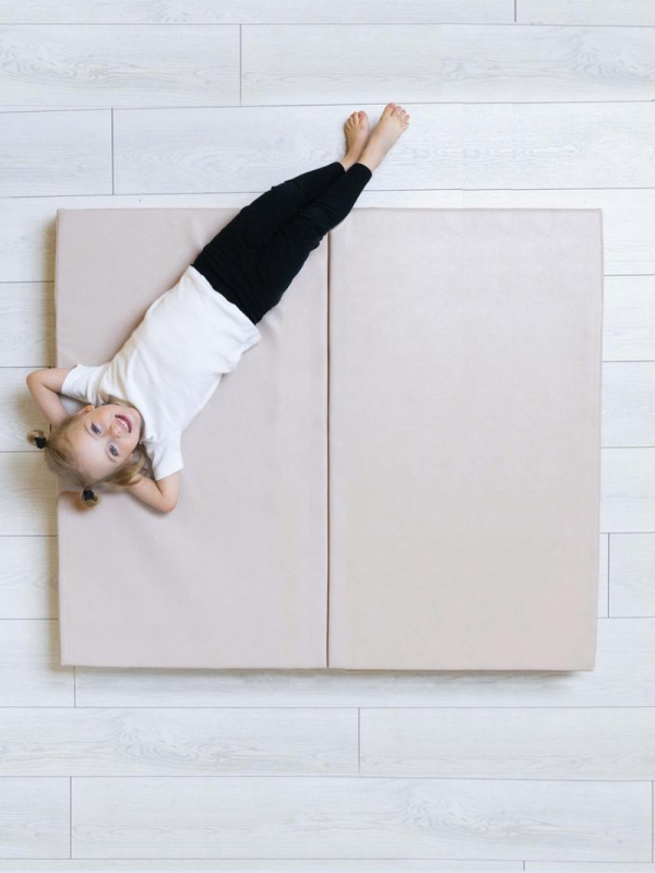 Мягкий щит (мат) двойной 1050*820*60 (бежевый)