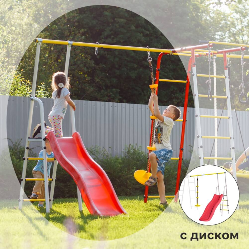 Дополнительный комплект с горкой к дачному комплексу ROMANA (для высоты балки качелей 2050 мм) в Волгограде ВИНКО