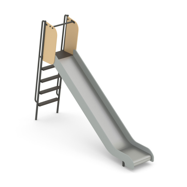 Горка h1550, скат нержавейка Романа 110.24.00 (бежевый/серый) (бетонирование)