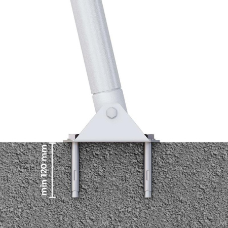 Кронштейны для крепления дачных комплексов к бетонной поверхности