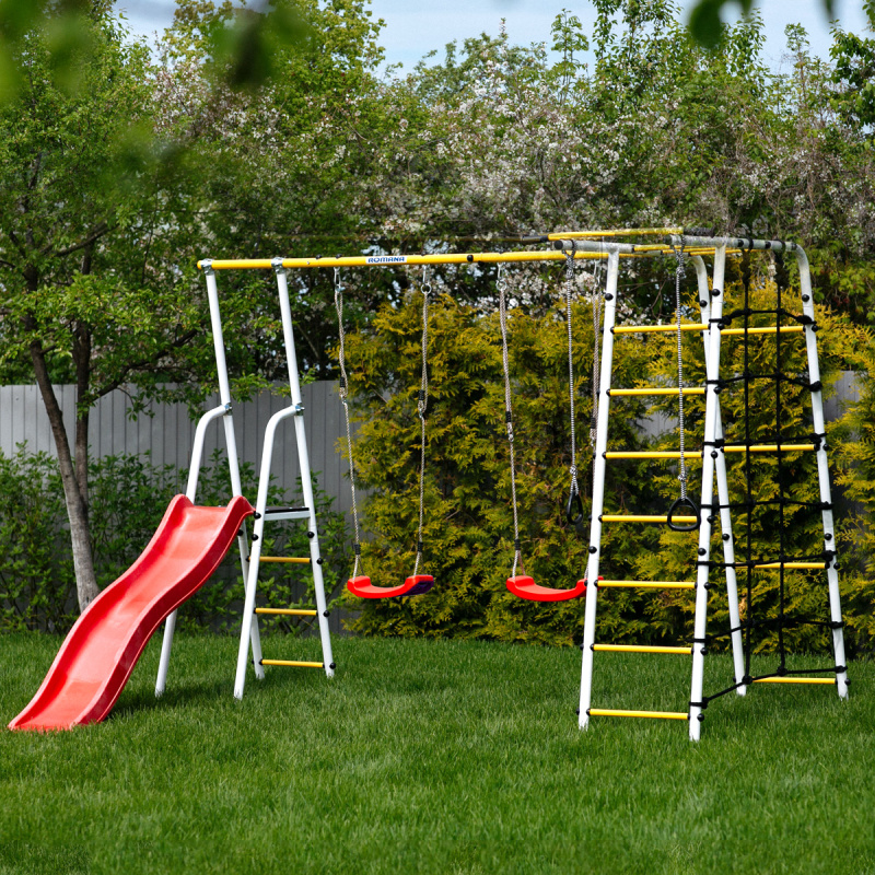 Детский спортивный комплекс для дачи ROMANA Богатырь Плюс 2 в Волгограде ВИНКО