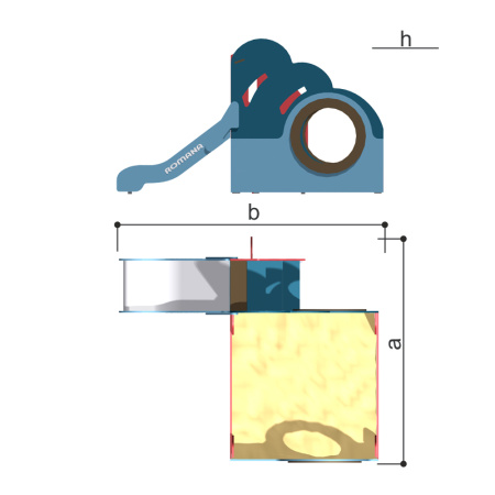 Игровой модуль с песочницей и горкой Romana 115.54.00