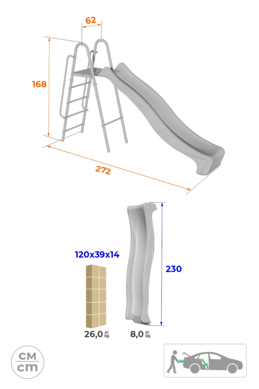 Горка детская для дачи ROMANA в Волгограде ВИНКО