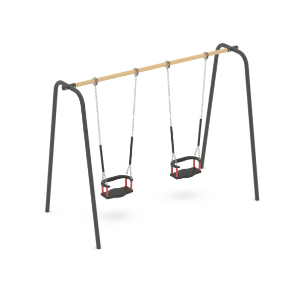 Качели Романа 108.58.00-01 (бежевый/черный) (бетонирование)