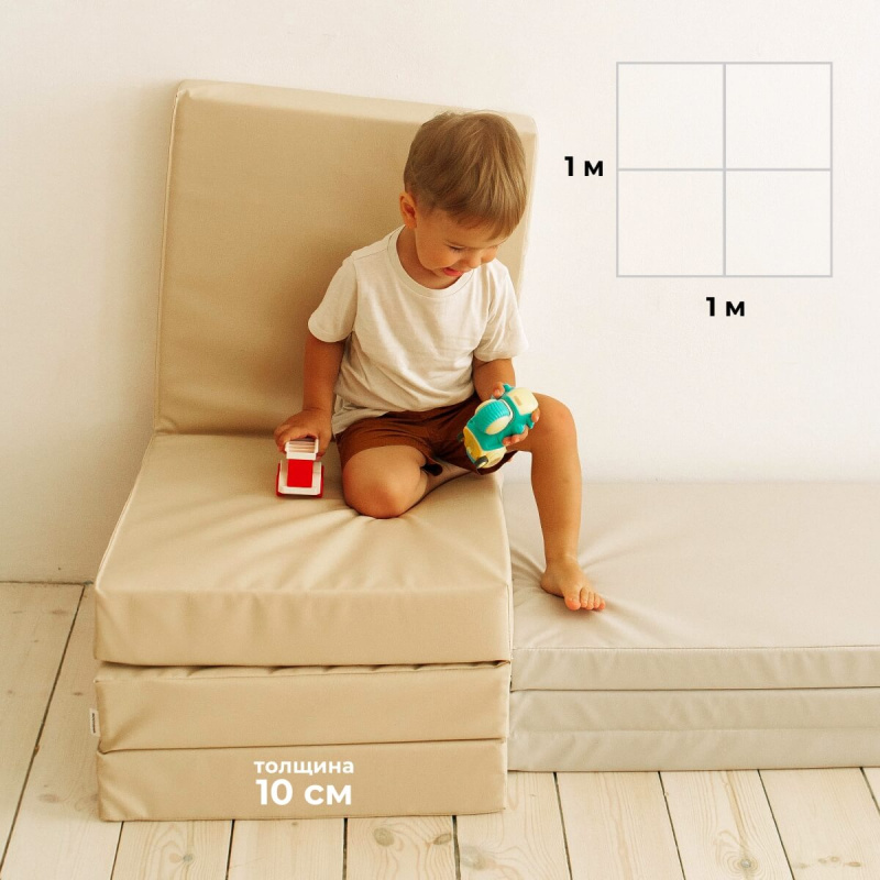 Мат (мягкий щит) Romana 1000*1000*100, в 4 сложения в Волгограде ВИНКО