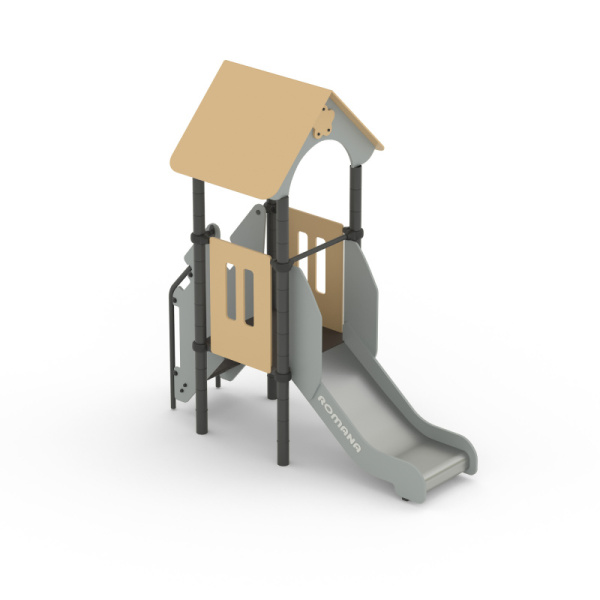 Игровой комплекс Романа 104.03.00 (бежевый/серый) (бетонирование)