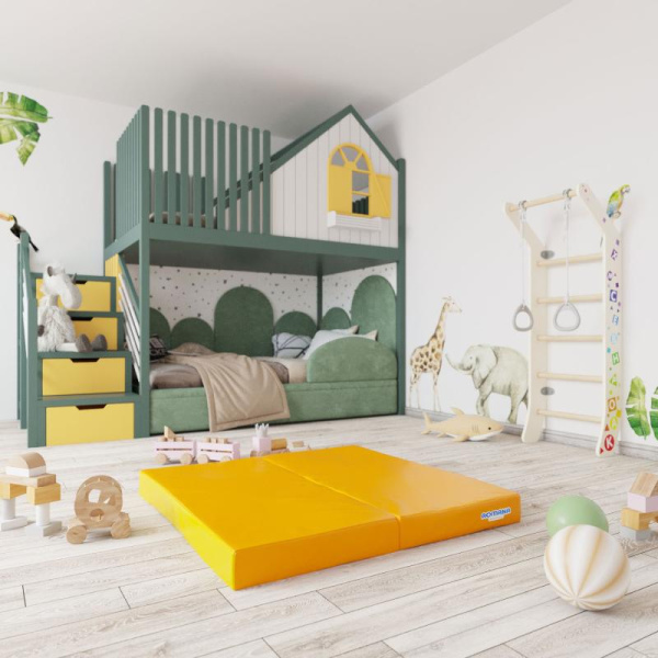 Мат (мягкий щит) Romana 1000*1000*100, в 2 сложения