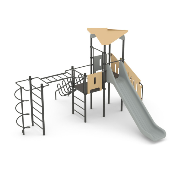 Игровой комплекс Романа 101.33.09 (бежевый/серый) (бетонирование)