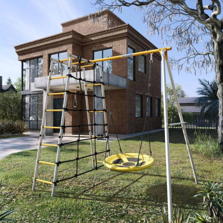 Детский спортивный комплекс для дачи ROMANA D1 (Качели Гнездо)