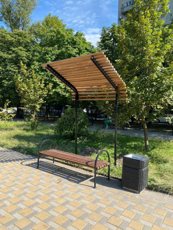 Навес брус сосны в Волгограде ВИНКО