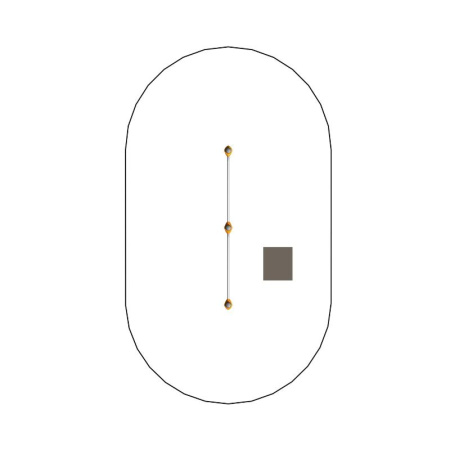 Перекладины стационарные разноуровневые с упором для ног 501.65.01