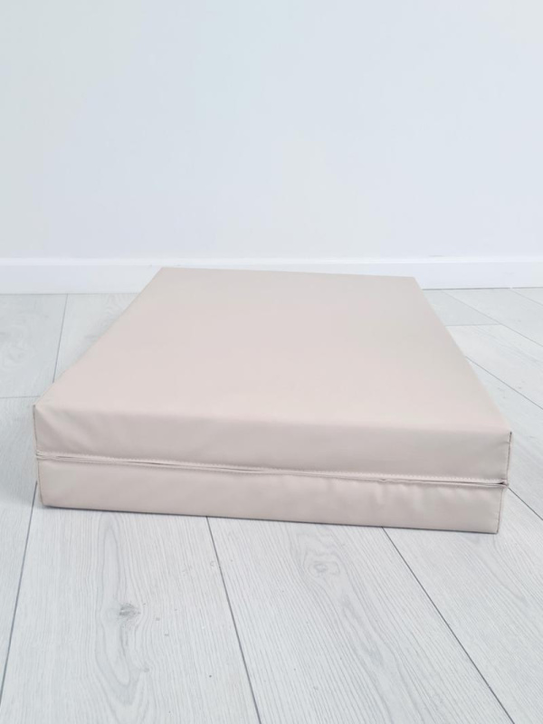 Мягкий щит (мат) двойной 1050*820*60 (бежевый)