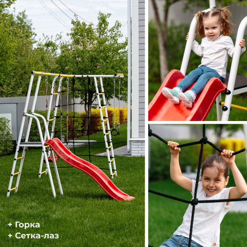 Детский спортивный комплекс для дачи ROMANA Богатырь Плюс 2 в Волгограде ВИНКО