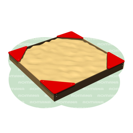 Песочница (2 x 2, фанера) (коричневый)
