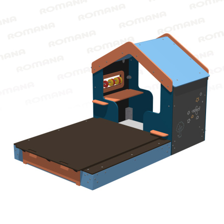 Игровой домик-песочница для детской площадки Romana 057.91.00