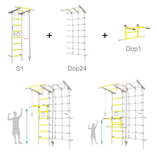 Шведская стенка ROMANA S1 Pro (Комплект №10)