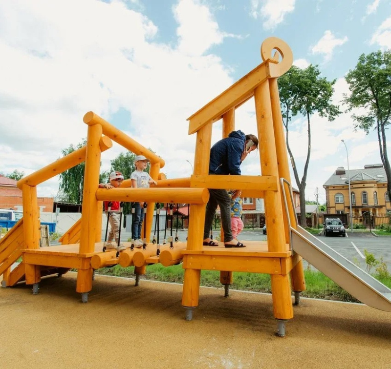 Игровой комплекс Мост с горкой ELMAF 314622 в Волгограде ВИНКО