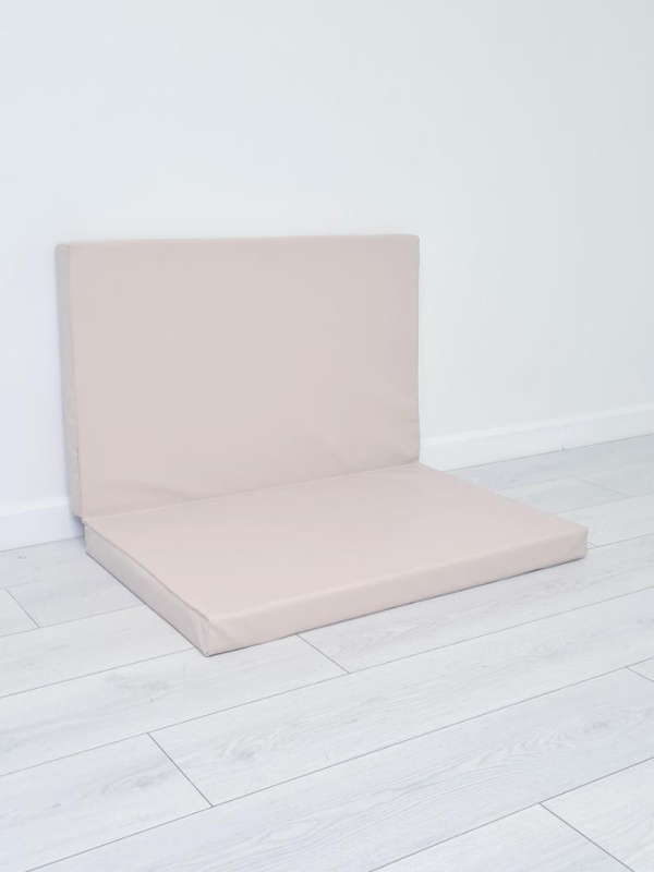 Мягкий щит (мат) двойной 1050*820*60 (бежевый)