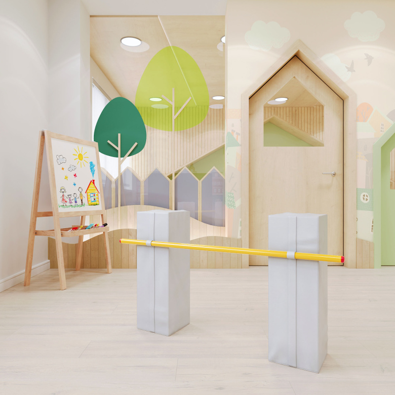 Мягкий спортивный модуль Romana «Прыг-скок» (серый)