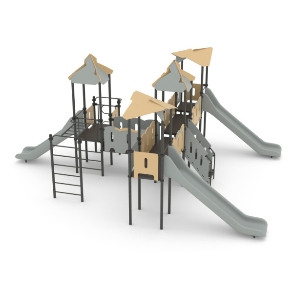 Игровой комплекс Романа 101.14.09 (бежевый/серый) (бетонирование)