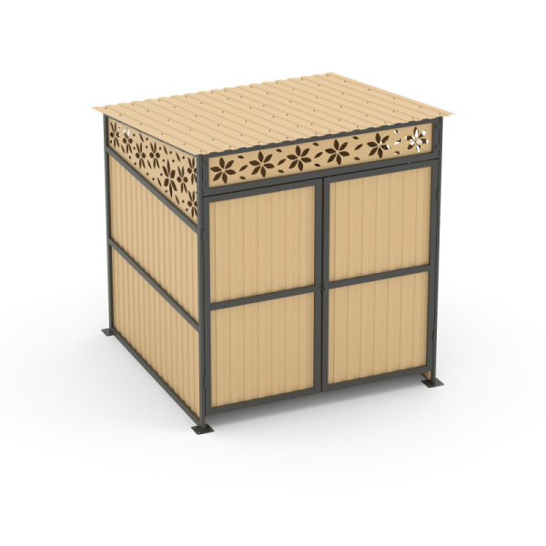 Навес для мусорных баков 305.26.00 (бежевый) (анкерное)