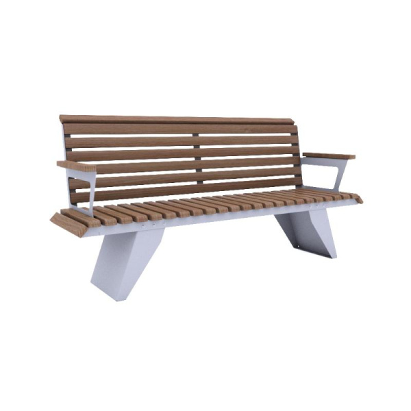 Скамья "Парус" с подлокотниками 18