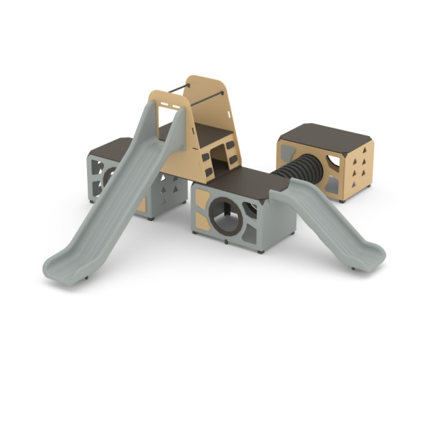 Игровой модуль Романа 115.25.00 (бежевый/серый) (бетонирование)