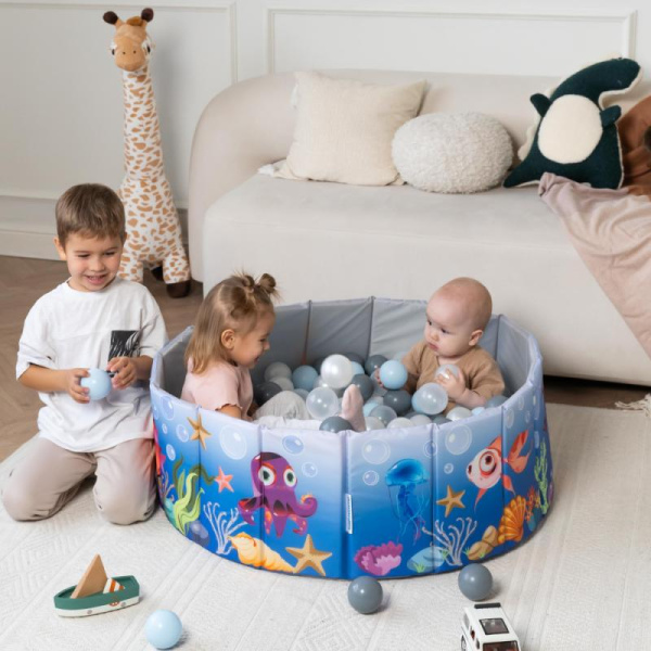 Игрушка Детский сухой бассейн TM Romana Мир приключений Аквариум складной