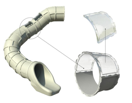 Прямой прозрачный участок горки Romana 11.008 Прямой прозрачный участок горки Romana 11.008
