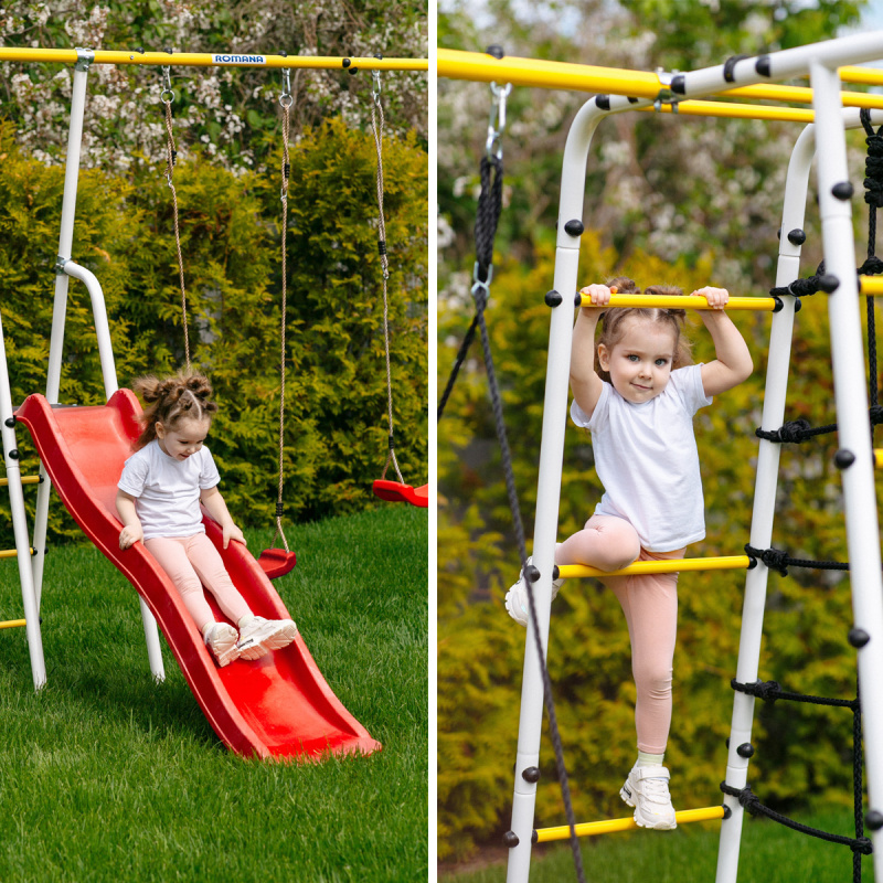 Детский спортивный комплекс для дачи ROMANA Богатырь Плюс 2 в Волгограде ВИНКО